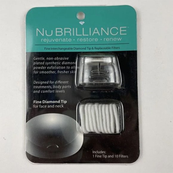 NuBrilliance 1 Fine Interchangeable Diamond Tip &10 Replacement Filters 30217FCS - Picture 1 of 7